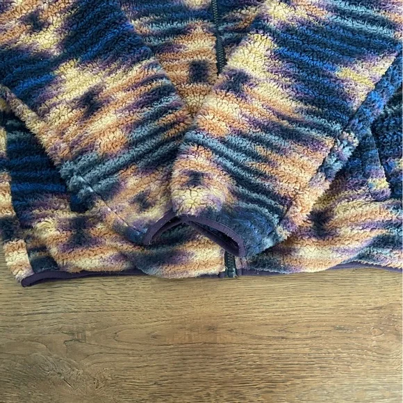 Edgar + Ash Fleece Sherpa Full Zip Aztec Tribal Streetwear - Picture 3 of 4